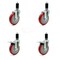 Service Caster Regency Work Table Caster Replacement Set REG-EXTTL20S514-PPUB-RED-112-2-S-2 - alternate 1